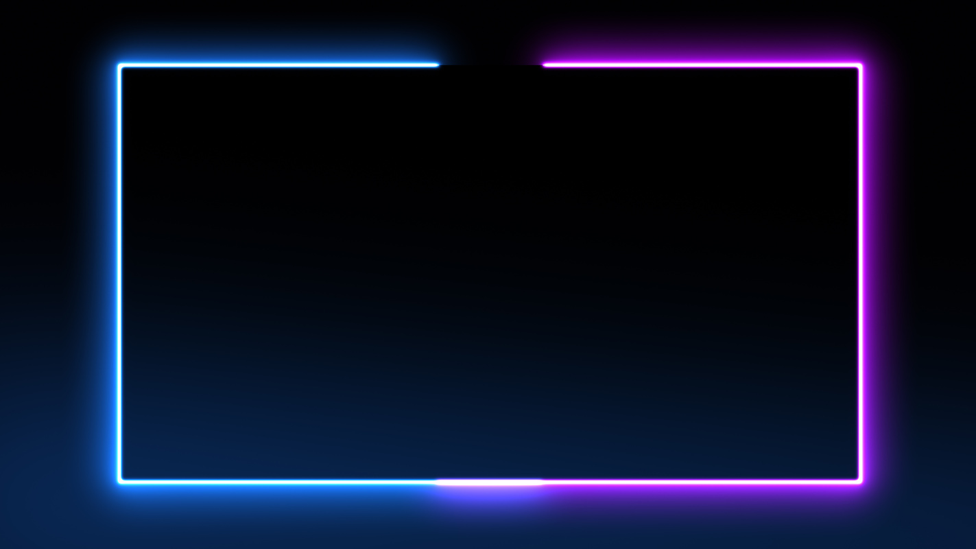 Background abstract bright neon frame.